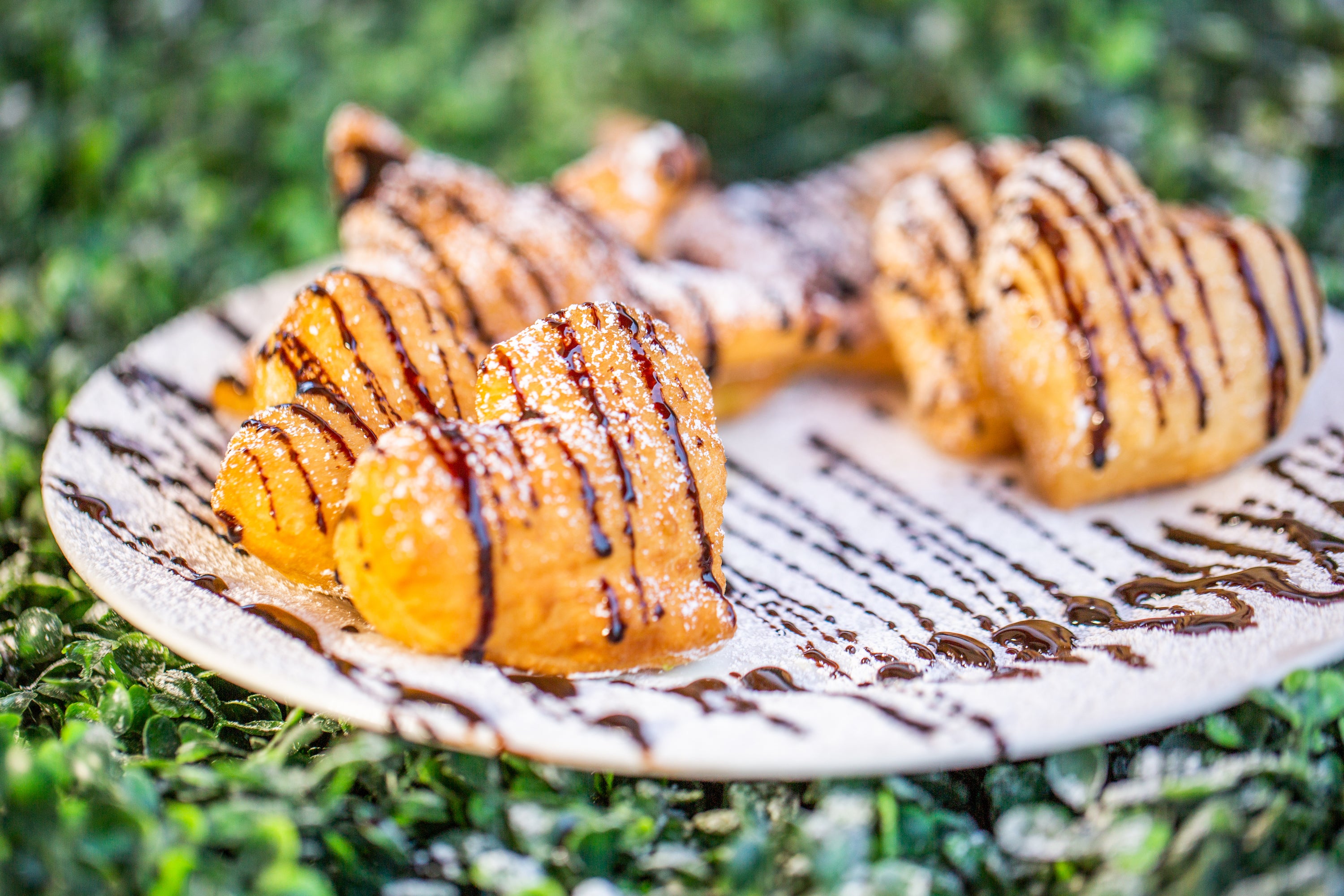 Chocolate Drizzle Beignets